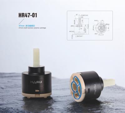 China Modern Multi Function High Flow 47mm Large Flow Ceramic Charger Use For HAIRUI HR47-01 Faucet Mixer Tap In India Market for sale