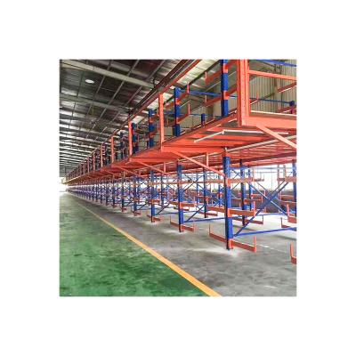 China Corrosion Protection Warehouse Platform Metal Shelving Storage Rack Lit Mezzanine Floor Steel Racking System for sale