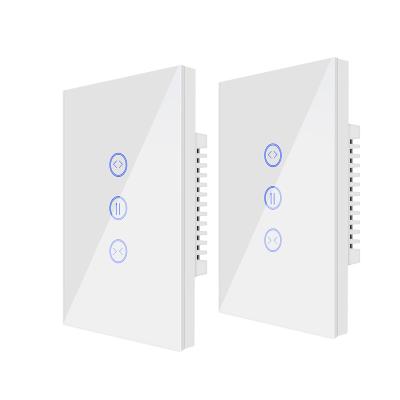 China Modern House Curtain Wall Switch 3 Band Switches Neutral Required Works With Alexa, Google Assistant US/AU Tuya Wifi Controlled for sale