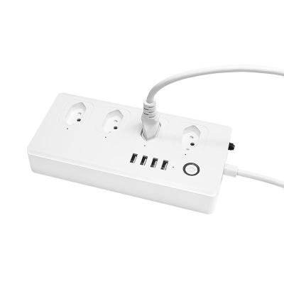 China Home Ministry of Interior USB expansion socket tuya electric power strip smart brazilian hotel for sale