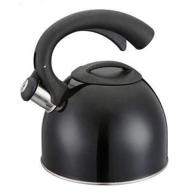 China Sustainable Orange Whistling Kettle Stainless Steel Electric Kettle for sale