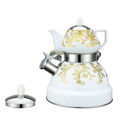 China Durable Jacketed Double Stove Kettle Set Induction Top Kettle for sale