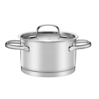 China Sustainable Stock Wholesale Non-Stick Sauce Pot Stainless Steel Cookware Sets for sale