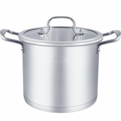 China Large Capacity Food Grade Soup Pot Stainless Steel Viable Stock Pot 26cm for sale