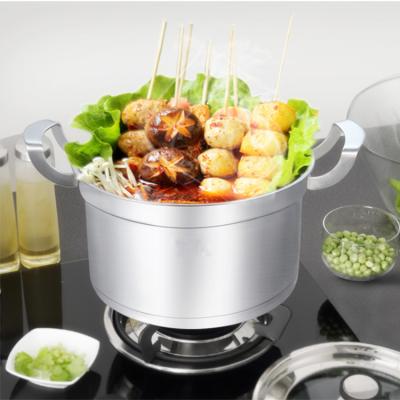 China Large Capacity Sustainable Cooking Pot Stainless Steel Thermos Stock Pots Soup Pots 30cm for sale