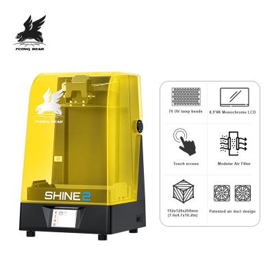 China Abstract Printing VOL BEAR Shine2 70W Power Impresora 3d Printer UV Resin LCD 3D Printer Home Use 4K Screen to Model Jewelry for sale