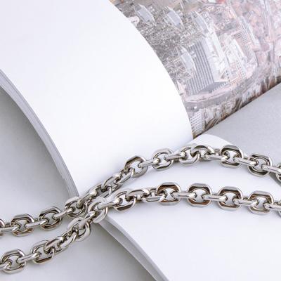 China Wholesale 9mm Stainless Steel Side Ridge Handbag Diagonal Strap Chain Metal Bag Strap Chain Handbag Chain For Small Bag for sale