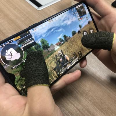 China ERGONOMIC Cheap Gaming Finger Sleeve Anti-sweat Smartphone Touch Screen Finger Tips Finger Sleeve For Free Fire for sale