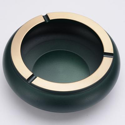 China 2020 Modern Eco-friendly New Style All Pure Copper Cigar Ashtray For Car Hotel Household for sale