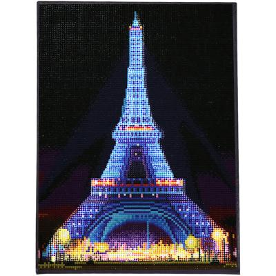 China Custom Made Mosaic Diamond Painting Kit LED Diamond Painting Kits On Canvas 5D Drill Hot Selling Products Full Customization for sale