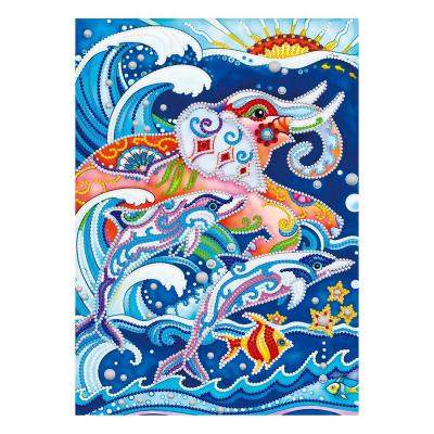 China Waterproof& Eco-friendly Drop Shipping Bright Diamond Painting Shine Art Drill Paints Crystal Crafts Art for sale