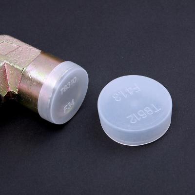 China PE Flange End Vacuum Flange Cap CF/KF/ISO Oil Pipeline Adapter Joint Protective White Translucent Sleeve Dust Quick Installation Face Cover Sleeve Cover for sale