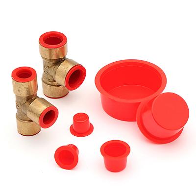 China Dust Cover For Plastic Tubing Conical Round Head Scowling Round Seamless Tubing Head Threaded Hydraulic Threaded Oil Pressure Drain Hole Plugs Screw Thread Cylinder Pipe Paper Dust for sale