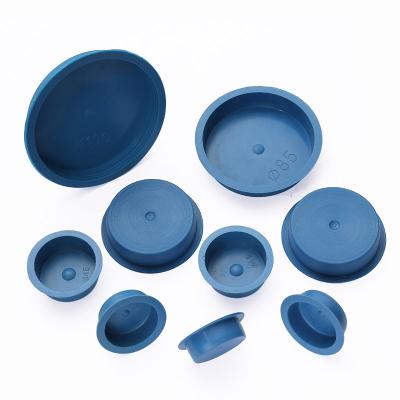 China Dust Cover for Hole Plugs Seamless Pipe Plug Blue Plastic Dust Threaded Protective Cap Around Key Ornament Paper Tube Cap Wedge Drain Package Steel Scowling for sale