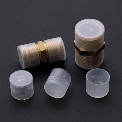 China External Wire Decoration Protective Cover Device Plastic Sheath Cap Thread PE Copper Common White Translucent End Bolt Dust External Sheath Adapter Filament for sale