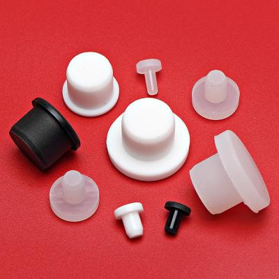 China Decoration Silicone Rubber Gasket Hole Sealing and Dustproof Plug Silicone Plugs Protective Ring Gasket Inner Stopper Sleeve Cap Low Temperature Resistance for sale