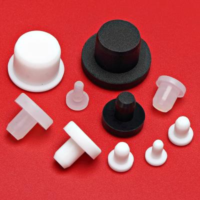 China Sealing And Round Silicone Dustproof Rubber Plug Cap Plug Tube Socket Silicone Protection Decoration Pipe Plugs PVC Low Temperature Resistance Gasket Common Eyelet Ring Nut for sale