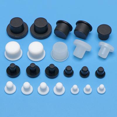 China Silicone Rubber Skin Sealing And Decoration Dustproof Plug From Common PVC Ring Washer Cap Plugs Shield Cover Sight Round Pipe Dust Sealing White Softness for sale