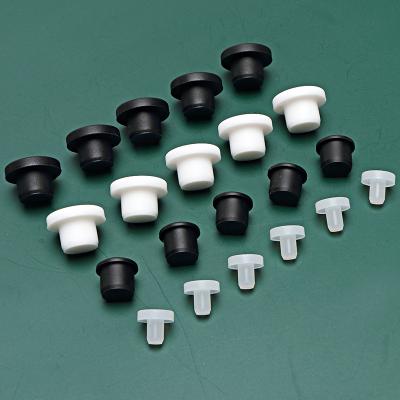 China Decoration Protective Grommet Dustproof Sealing Plug Silicone Gasket Shield Low Temperature Rubber Resistance Plugs Thermostability Common Black Round Cap Plug for sale