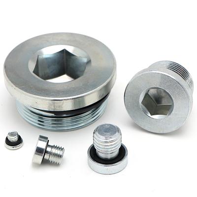 China Sealing Threaded Holes Hexagon Bolts Inside Six Joint Carbon Steel Angles With Sealing Ring Screw Thread Screws Fasteners Waterproof Galvanizing Up Socket for sale