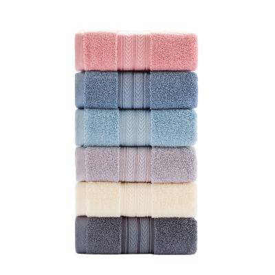 China Cotton Absorbent Towel Luxury Various Color Face Washing Bathing Rectangle Hand Cotton Towels For Home for sale