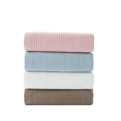 China Brown Color Rectangle Blue White Blue Pink Shape Absorbent Hand Towels 100% Cotton Towels Large Cotton Towels for sale