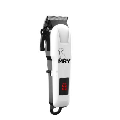 China MRY Rechargeable Professional LCD Display Rechargeable Dog Hair Trimmer Dog Hair Trimmer Pet Grooming Clipper Electric Cordless Shaver C for sale