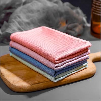 China Sustainable Scale Cloths Cleaning Tools 2022 New Kitchen Ware Table Home Glass Window Cleaning Cloth for sale