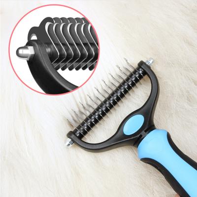 China Durable Pet Long Pins Sweep Bamboo Pet Brush High Quality Cat Dog Comb Pet Brush for sale