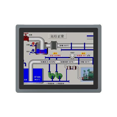 中国 マルチタッチ付き15インチタッチモニター 1024x768 容量タッチ画面モニター IP65 産業モニター 販売のため