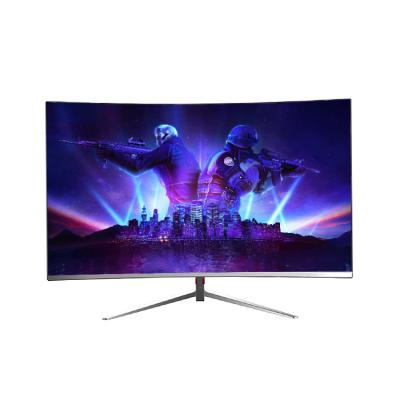 Cina Monitor di gioco curvo da 27 pollici personalizzato 100Hz 144Hz Monitor a LED Bianco Monitor di schermo del computer in vendita