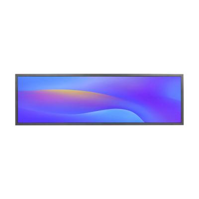 China 28.6 inch Ultra Wide Shelf Edge Advertising Digital Signage Monitor Type Stretched Bar LED Display Screen Te koop