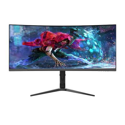 중국 슈퍼 와이드 커브드 모니터 4k IPS 패널 34 인치 3440*1440 165Hz 게임 PC 모니터 판매용