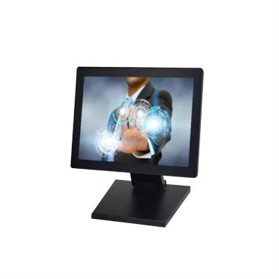 Cina OEM 15 Inch Touch Screen Monitor With Stand Plastic Shell IPS Panel For POS in vendita