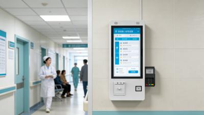 China 21.5-32 Inch Self-Service Terminal Kiosk with Capacitive Touch IPS Display and 3 Mounting Methods for sale