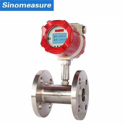 China Sincerity 1% accuracy horizontal plane oil turbine flow meter principle turbo flow meter SIN-LWGY for sale