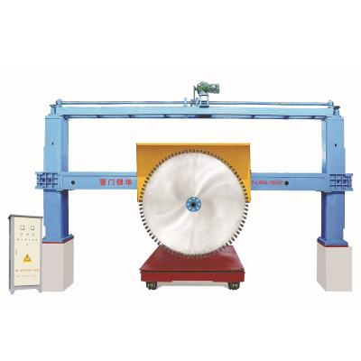 China Hotels Block Adjusting Machine Single Blade Diamond-studded Saws Machinery For Aging Type Stones Gantry Automatic Stone Cutting Machine for sale