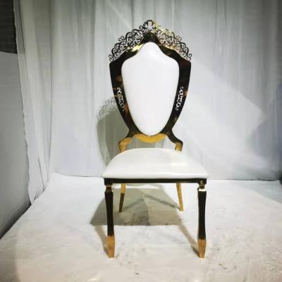 China Contemporary Royal Cushion Queen Chair King Throne Wedding High Back View Throne Chairs Black Luxury Gold Cushion New Design for sale