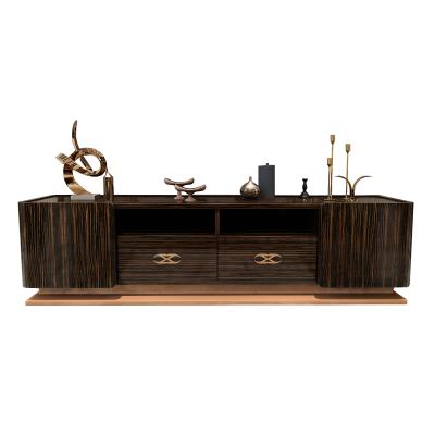 China Rosewood Style Light Italy Apartment TV Furniture TV Stand Nordic Modern Luxury Modern Coffee Table Combination Solid Wood Unit Small for sale