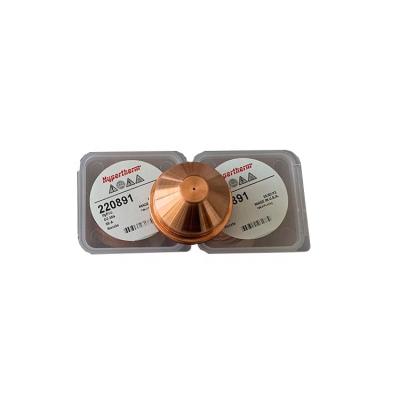 China Long Life Time Imported Plasma Consumables 220891 Copper Nozzle For Hypertherm Plasma Torch for sale