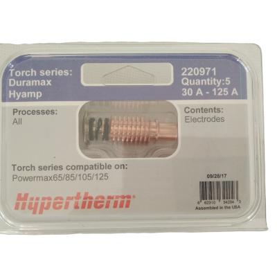 China Copper Most Sell Original Products Hypertherm Consumables Electrode 220971 for sale