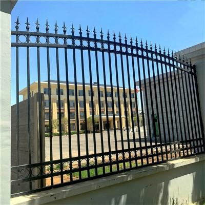 China Easily Assembled Factory Customized Galvanized / Powder Coated Crowd Security Metal Barrier Garrison Fence for sale