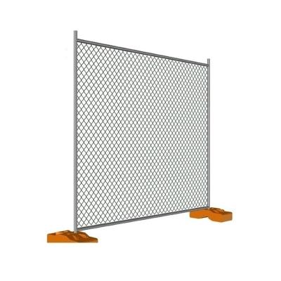 China Manufacturer Wholesale Heat Treated Easily Assembled Black PVC Coated Galvanized Temporary Barrier For Sport Fence for sale