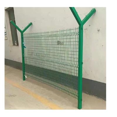 China High Security Welded Mesh Fence Anti Climb System Easily Collected Galvanized Wire Powers Coated Anti Climb Fence for sale