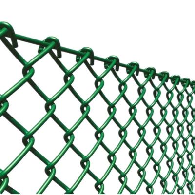 China Pressure Treated Timbers Wholesale High Quality Cheap Galvanized Black Machine Die Chain Link Fence for sale