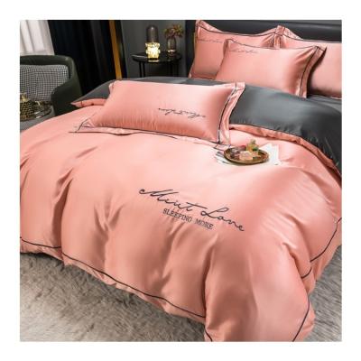 China Luxury Five Star Luxury 100% Cotton Wholesale Hotel Sheet Bedding Set Anti-Static for sale