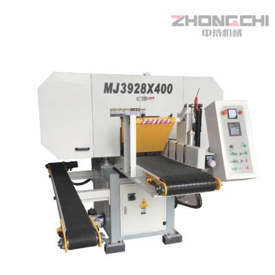 China 400 × 300 mm Horizontale Bandsäge 0-18 m/Min Horizontale Holzsäge zu verkaufen