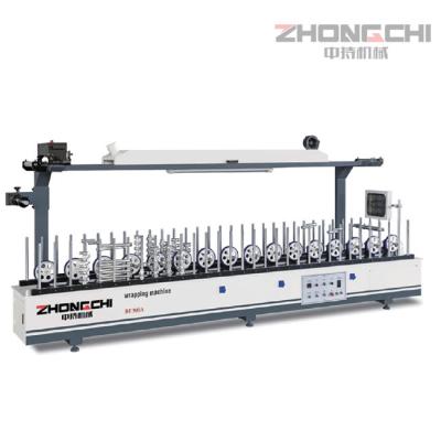 China Houtbewerkingsprofielverpakkingsmachine 300 mm Pur Profielverpakkingsmachine Te koop