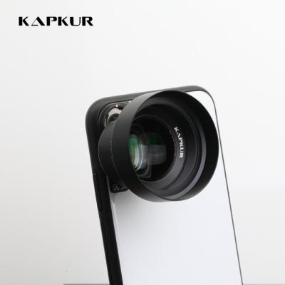 China Aluminum + Optical Glass 2X Magnification Lens Attached For iPhone Dual Camera Series Smartphone for sale