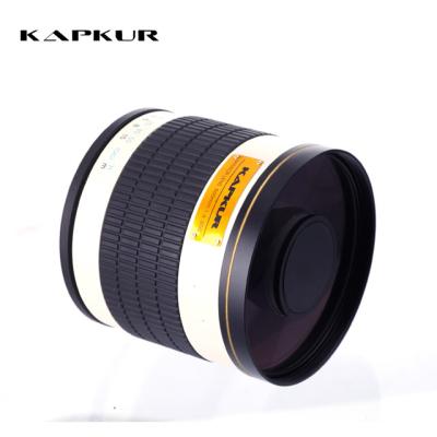 China Aluminum Reflex Telephoto Lens + Glass Mirror Optics 500mm F6.3 for Canon Nikon for sale